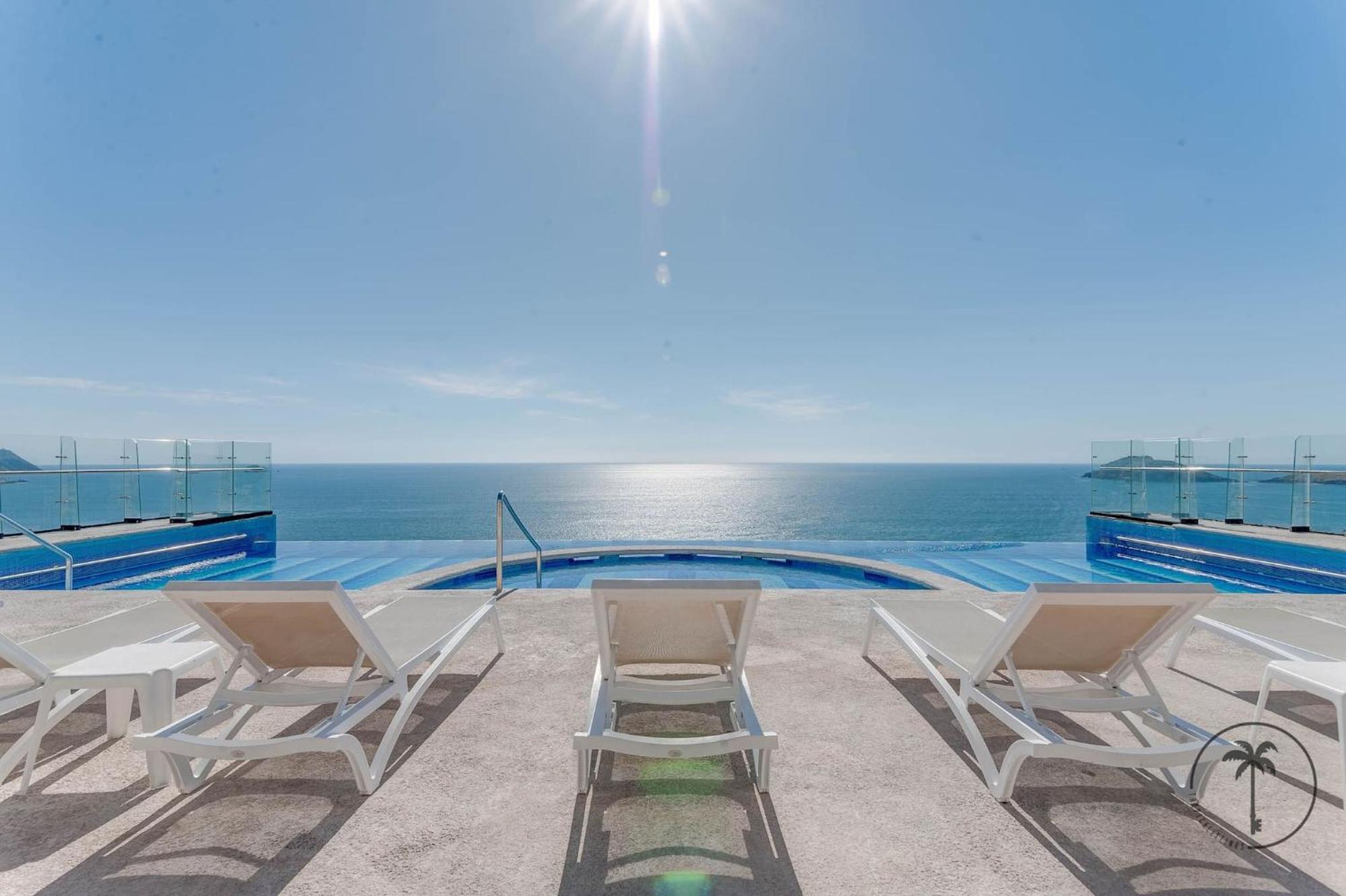 Appartamento Terraza Con Vista Al Mar Y A Atardeceres Mazatlán Esterno foto