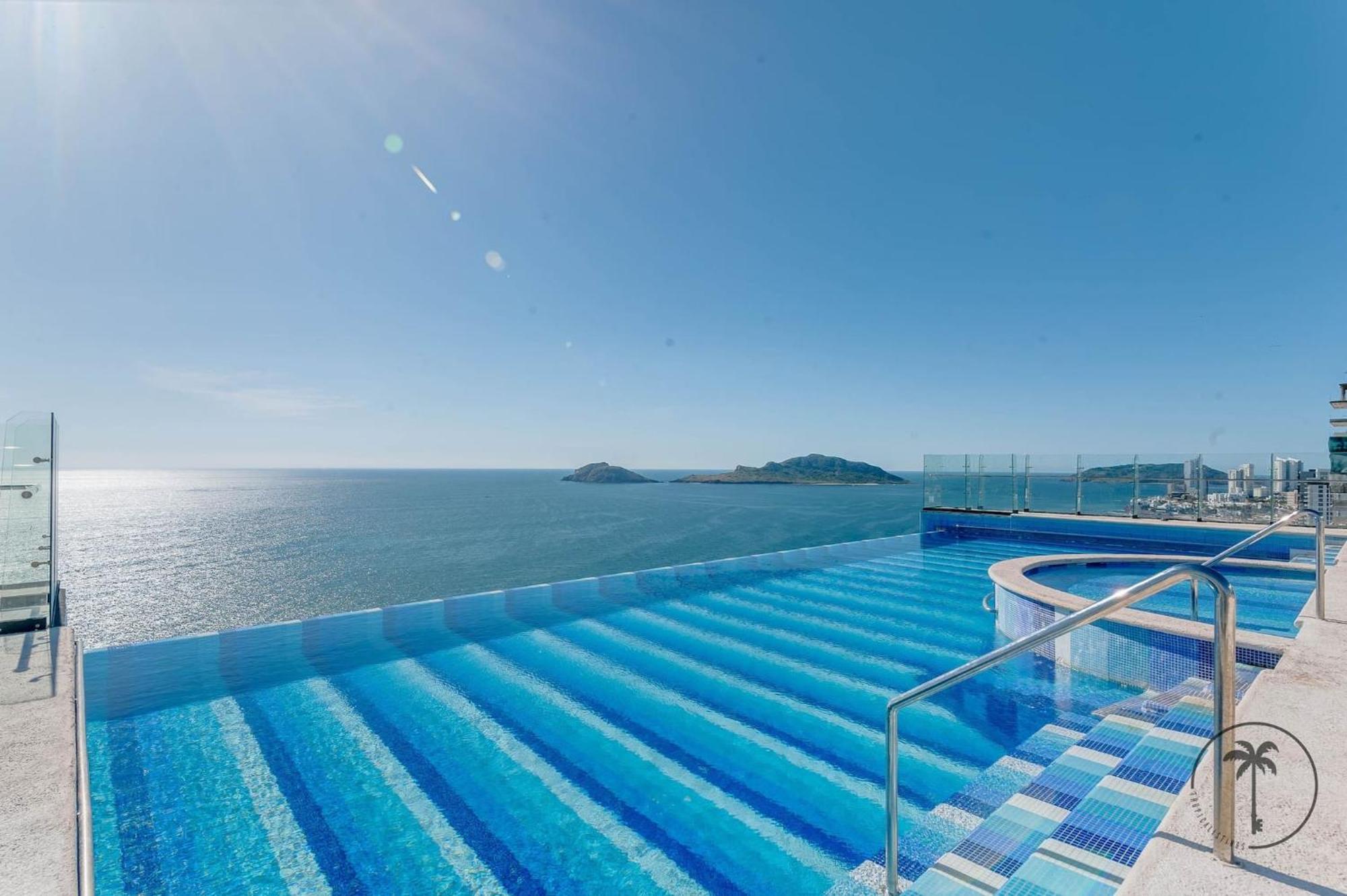 Appartamento Terraza Con Vista Al Mar Y A Atardeceres Mazatlán Esterno foto