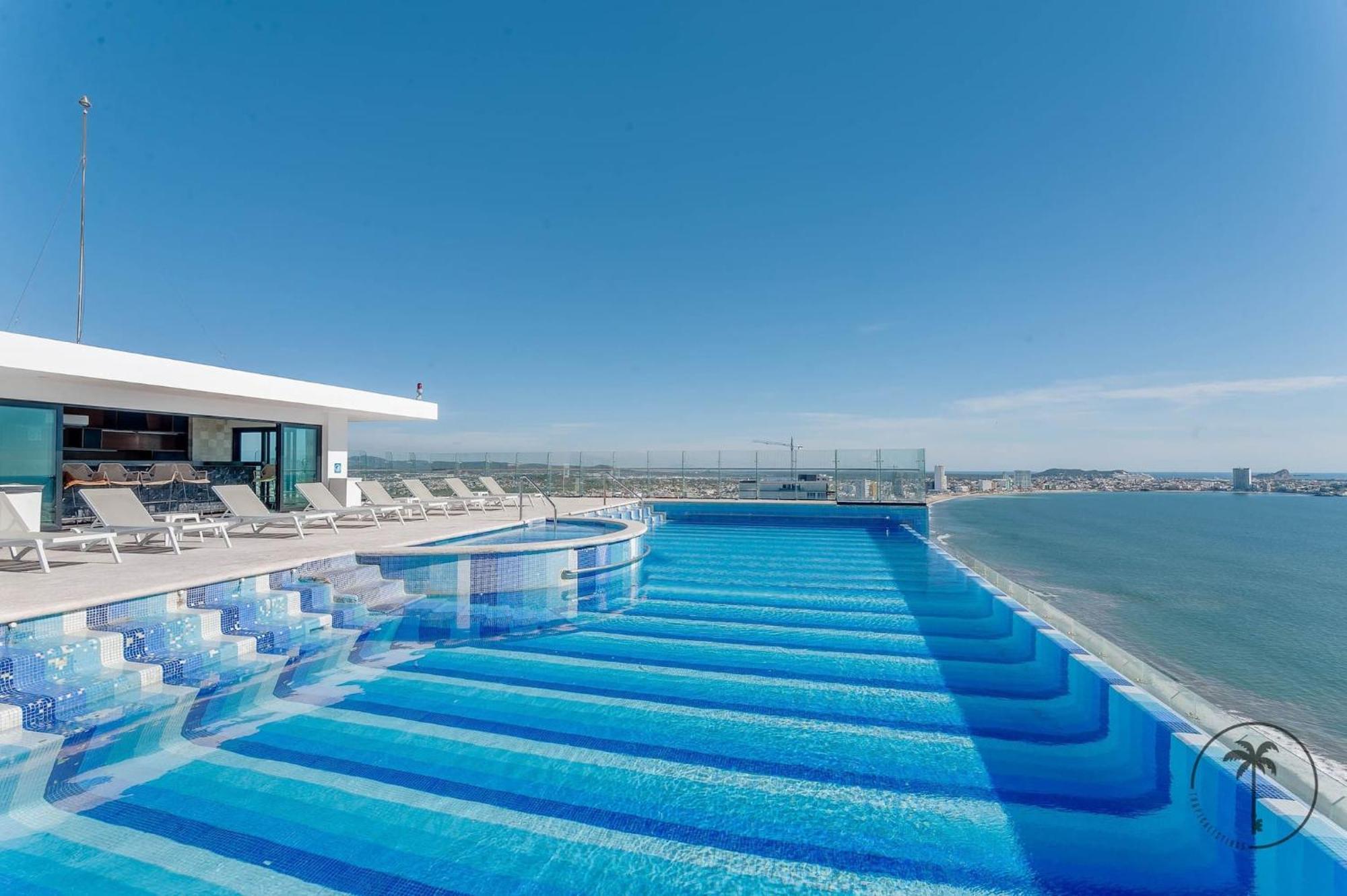 Appartamento Terraza Con Vista Al Mar Y A Atardeceres Mazatlán Esterno foto